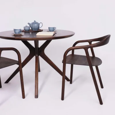 Стол ОКСФОРД, d1100*760, дуб натуральный/покрытие рич_7