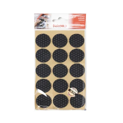 Подкладка самоприлипающая фетровая прорезиненная d30мм (1упак.=15шт), черная, Folmag_2