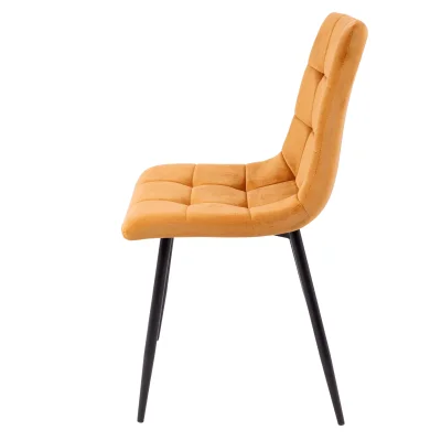 Стул DALLAS, горчичный велюр 68/черный_5