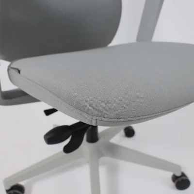 Кресло поворотное VORTEX, серая ткань/белый полиамид, коллекция AKSPRIME_20