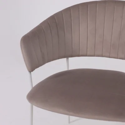 Стул AV 433, светло-коричневый бархат H-61/белый_11