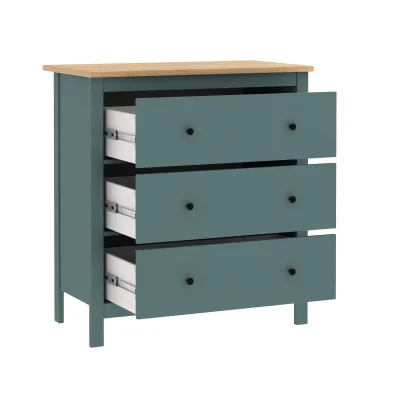 Спальня Сага, ясень + темно-бирюзовый. Комплект №1_8