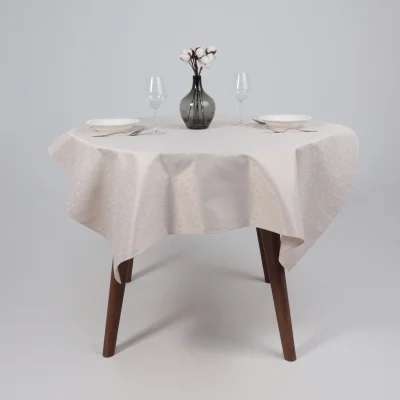 Скатерть, 145*120см,  ромбики 2690, светло-бежевый 13-0404_2