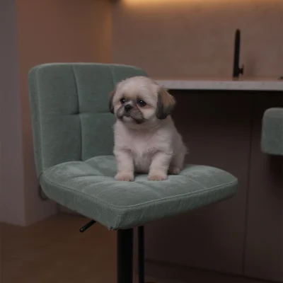 Стул барный LOGOS, темно-зеленый шенилл Ote Canna 352/черный_7