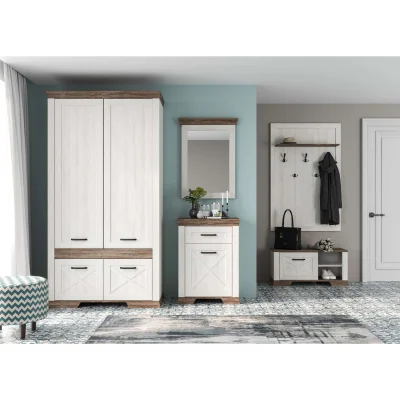 Н.м. "MARSELLE" зеркало LUS/68, к.Ясень снежный+Дуб сонома темный/ф.Ясень снежный+Дуб сонома темный_2