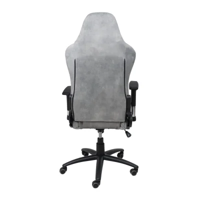 Кресло поворотное TITAN, ретро-велюр (серый)_5