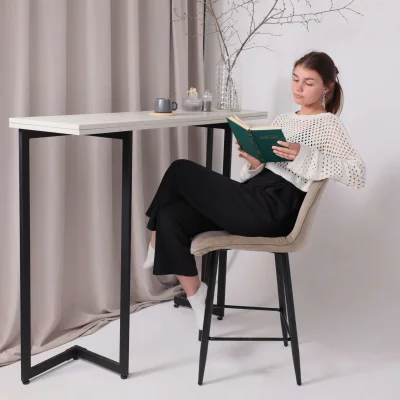 Стул барный VITO, бежевый велюр HLR-08/черный_2