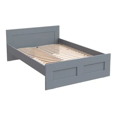 Кровать двойная НАВИ 140х200, серая (2.15.04.050.4 RU) фотография