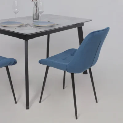 Стул AV 405, синий бархат Confetti deep ocean/черный_5