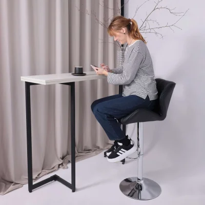 Кресло BERLIN, экокожа, черный/хром_7