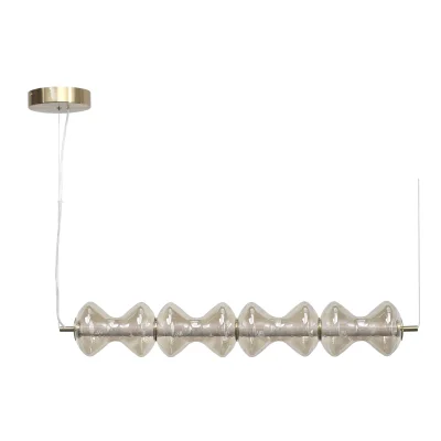 Светильник подвесной ST-Luce золото/коньячный LED 1*22W 3000K SPINE_2