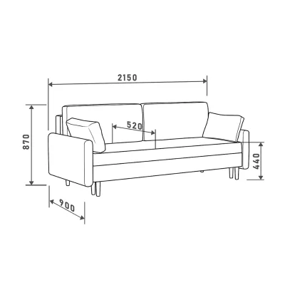 Диван-кровать ОЛИВЕР Ultra Atlantic, морская волна_7