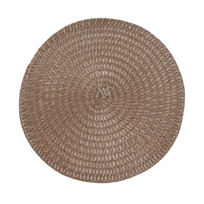 Подставка сервировочная GRACE, круглая, темно-бежевый, 38см фотография