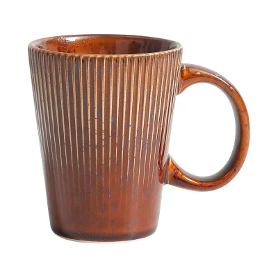 Кружка AURORA, фарфор, каштановый, 250мл фотография