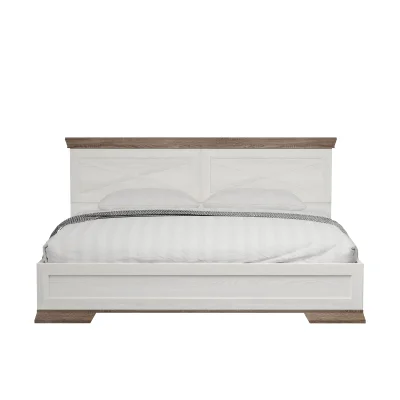 Н.м. "MARSELLE" кровать LOZ160х200 с подъемным механизмом без основания, к.Ясень снежный+Дуб сонома темный/ф.Ясень снежный_2