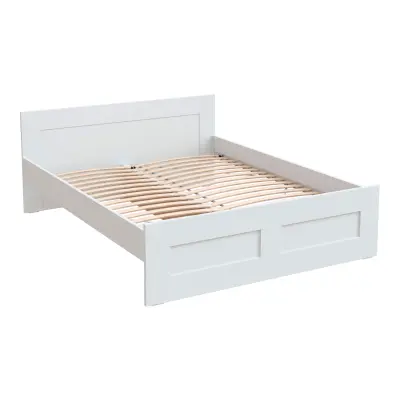 Кровать двойная НАВИ 160х200, белая (2.15.04.060.1 RU) фотография