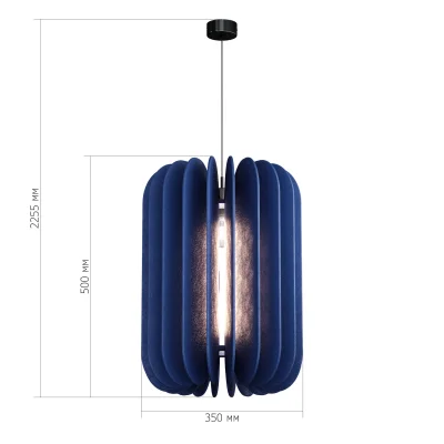 Светильник подвесной ST-Luce Черный/Синий E27 1*60W SENTITO_2