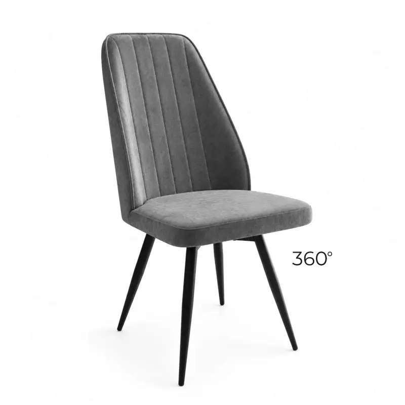 Стул LEONARD M-R1 360, b28 ANTRACITE LUX\черный фотография