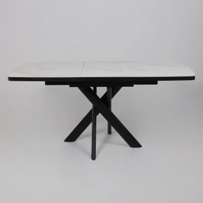 Стол LEONEL-130, раздвижной 130(165)х85, CALAKATTA ST CER/Черный_22