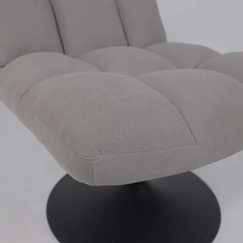 Кресло GRANDE, поворотное, серая ткань Linen Fabric-11/черный_preview_21