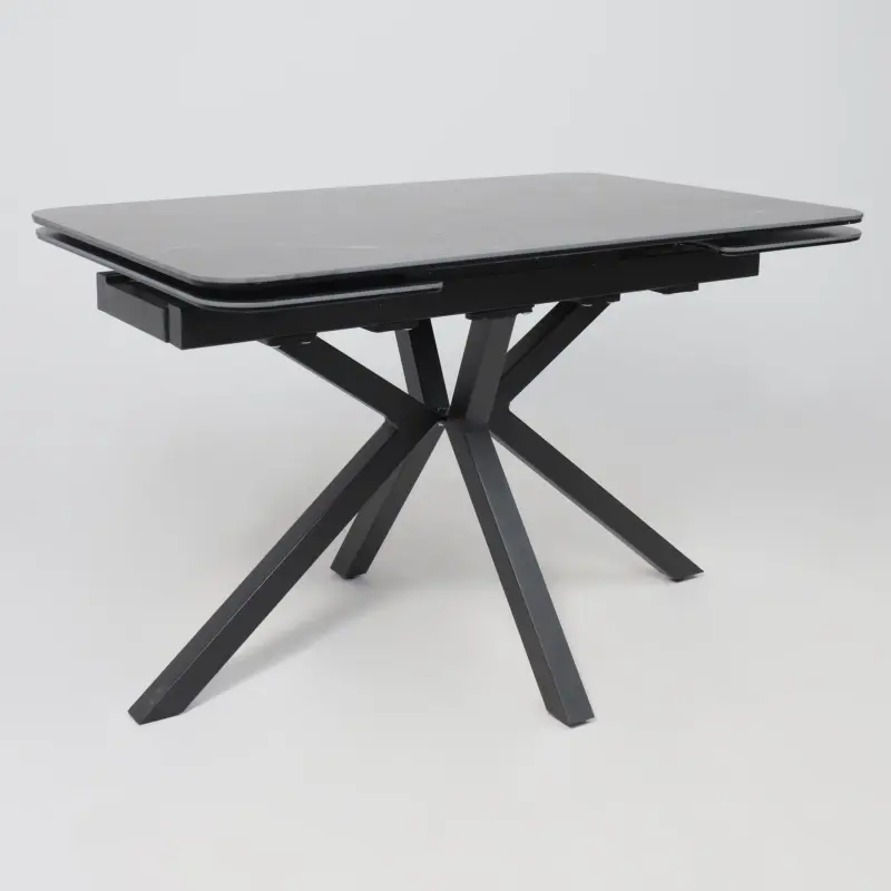 Стол РЕЙН NEW,керамика 0 кат. 1400(2040)*900, Камень черный Greys Black/Черный матовый_preview_12