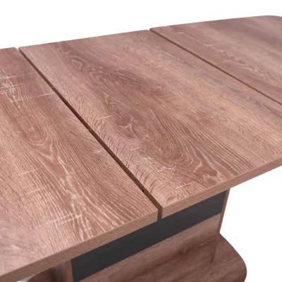 Стол Leset  МАРТИН раздвижной, 120(160)*68,6*75,5, Дуб сокраменто/Антрацит_4