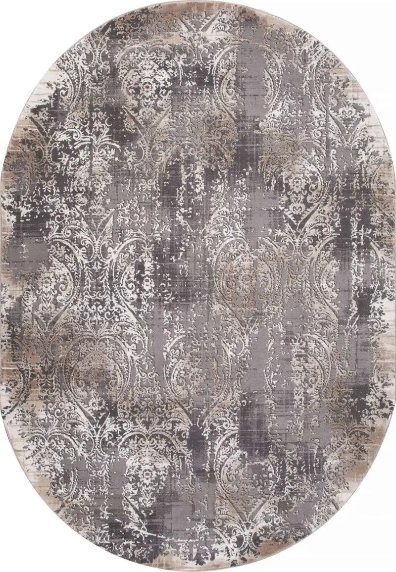 Ковер ARMINA 04078C - GREY / BROWN - Овал 1.6 на 2.3_preview_2