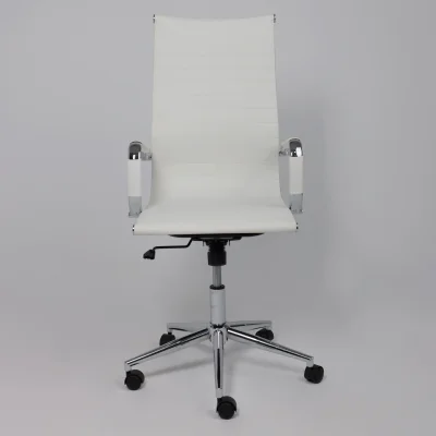 Кресло поворотное EVELIN, экокожа, белый_3