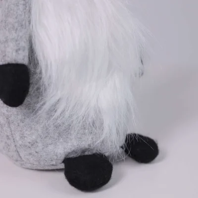 Интерьерное украшение "Гном с орнаментом", 40см, серый (RY-123)_10