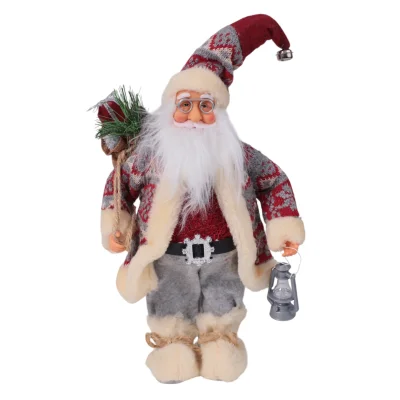 Интерьерное украшение "Санта-Клаус с фонариком", 30см (RY-150) фотография