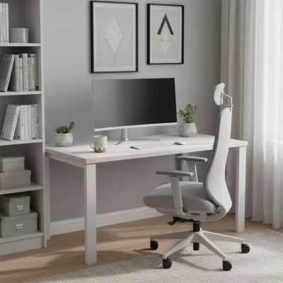 Кресло поворотное FENIX, серая сетка + ткань/серый полиамид_2