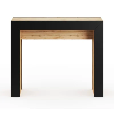 Стол раскладной (тумба) "MOBI", к.Черный / ф.Дуб вотан_2