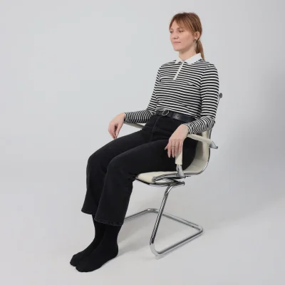 Кресло DUNE, экокожа, кремовый_11