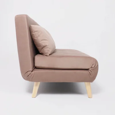 Диван ЭЛЛИ 140, бежевый Велютто люкс 22 / бук_10