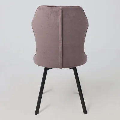 Кресло поворотное КАВРУС U-R, Nessi Dove 05, серо-коричневый велюр/черный_8