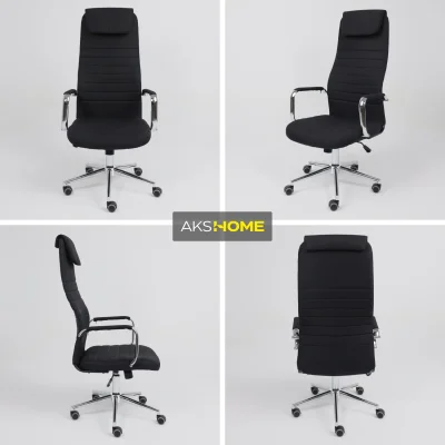 Кресло рабочее BLOOM, ткань, черный_3