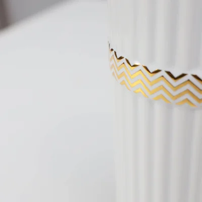 Ваза керамическая POLO, белый, 9,5*21,5см_5