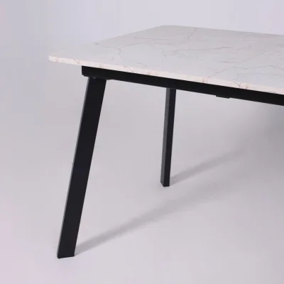 Стол AV 1209/1, ЛМДФ, раздвижной 1200(1600)*800 Азул Оникс/черный_10