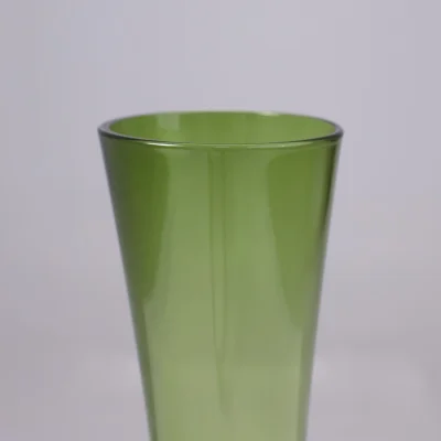 Ваза стеклянная FLORA, зеленый, 8*32см_3