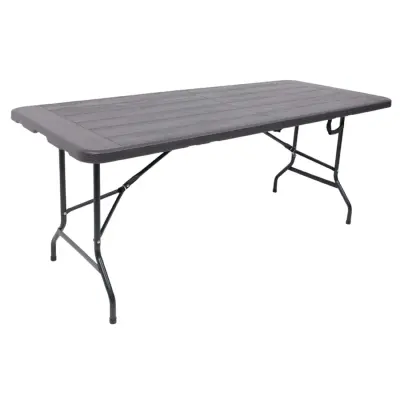 Стол складной Table AKS тип 5, темно-серый (152х70х74) фотография