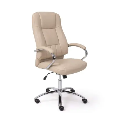 Кресло поворотное KING A, ECO, бежевый фотография