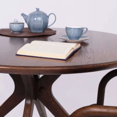 Стол ОКСФОРД, d1100*760, дуб натуральный/покрытие рич_8