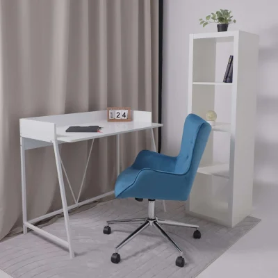 Кресло поворотное BELLA chrome, Seven 115, велюр/темно-голубой_8