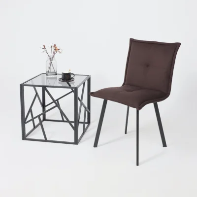 Кресло РУБИК U Velutto 24 темно-коричневый велюр/черный_10