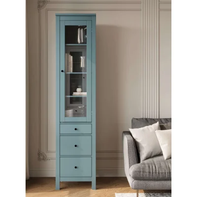 Шкаф с витриной САГА 50 МОРУ, темно-бирюзовый (2.08.16.240.6 RU)_8
