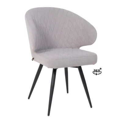 Стул ROB-R1 360, b22 GREY LUX\черный фотография