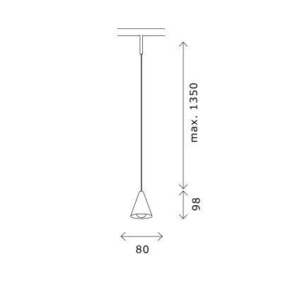 Магнитный трековый светильник Черный LED 1*5W 4000K Lm Ra>90 40° IP20 D80xH98 24V SUPER5_2