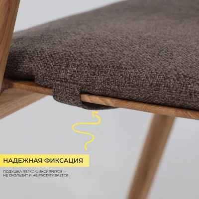 Подушка декоративная САМУРАЙ, шоколадная рогожка Jazz5, 42*52_5