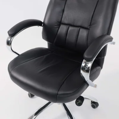 Кресло поворотное KING A, мультиблок, натуральная кожа, черный_13