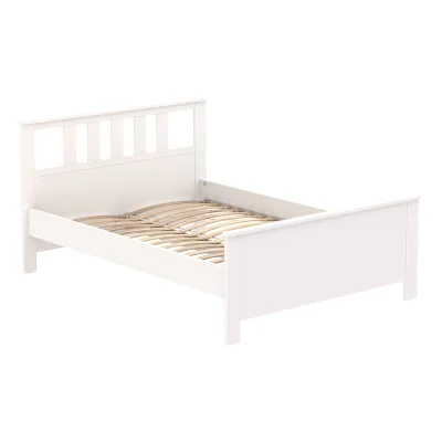 Кровать двойная САГА 140*200, белая (2.08.04.060.1 RU) фотография